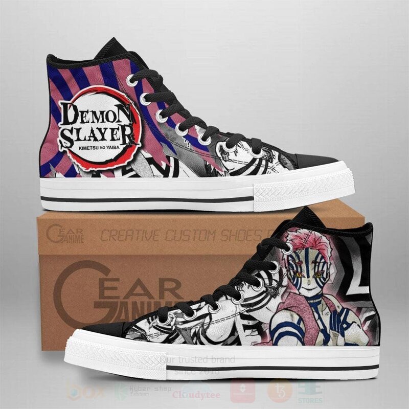 Akaza Custom Anime Demon Slayer High Top Shoes