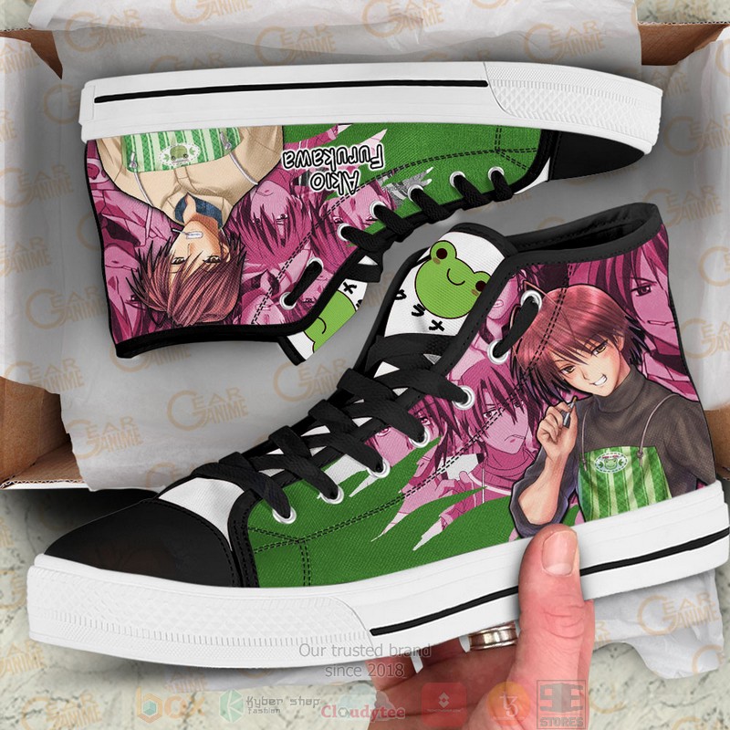 Akio Furukawa Clannad Anime Canvas High Top Shoes 1