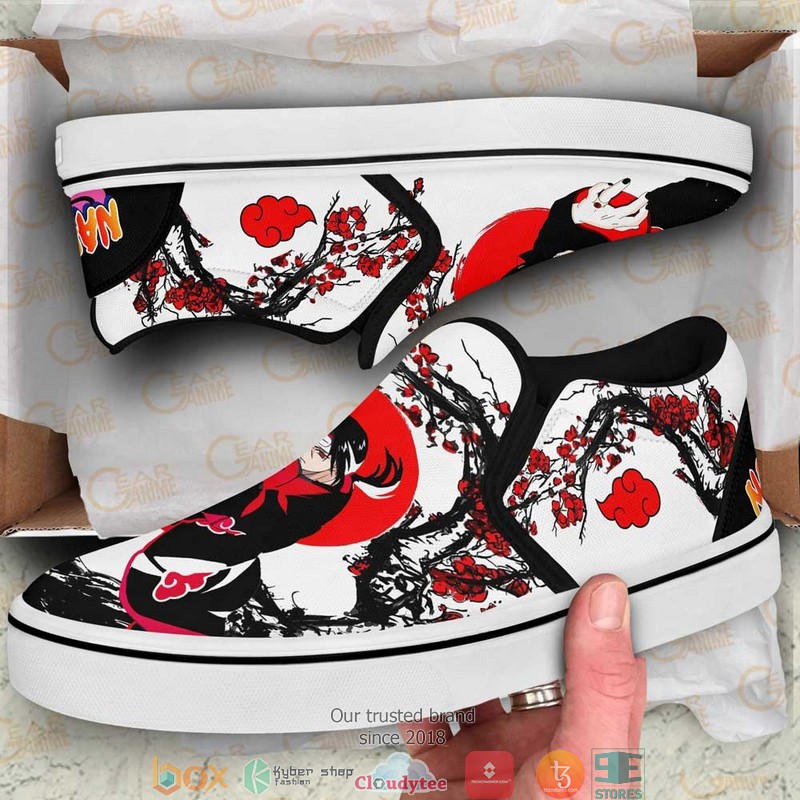Akt Itachi Japan Style Anime Slip On Sneakers Shoes 1
