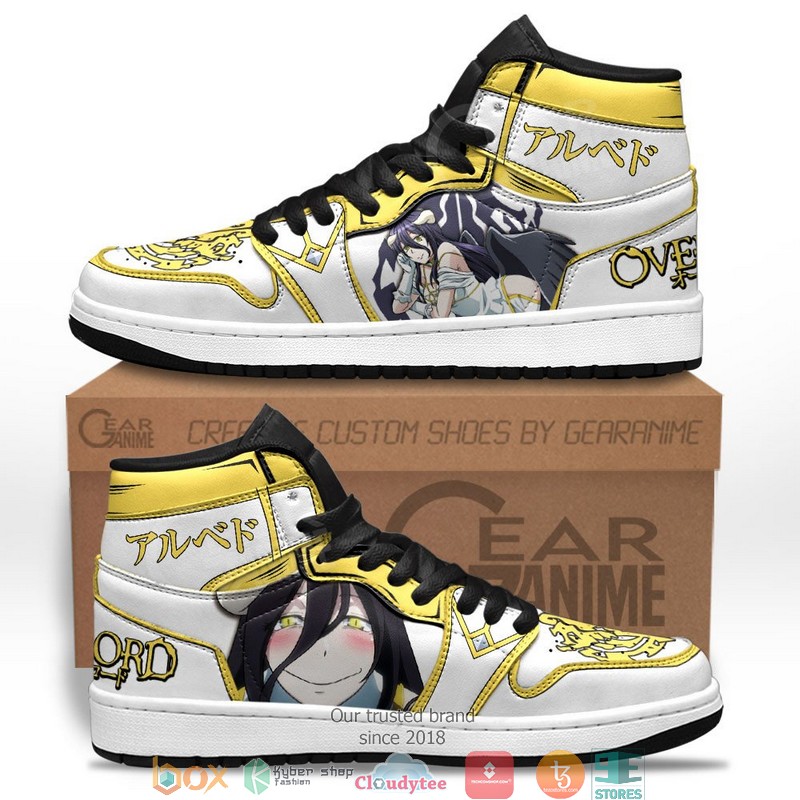 Albedo Overlord Anime Air Jordan High top shoes