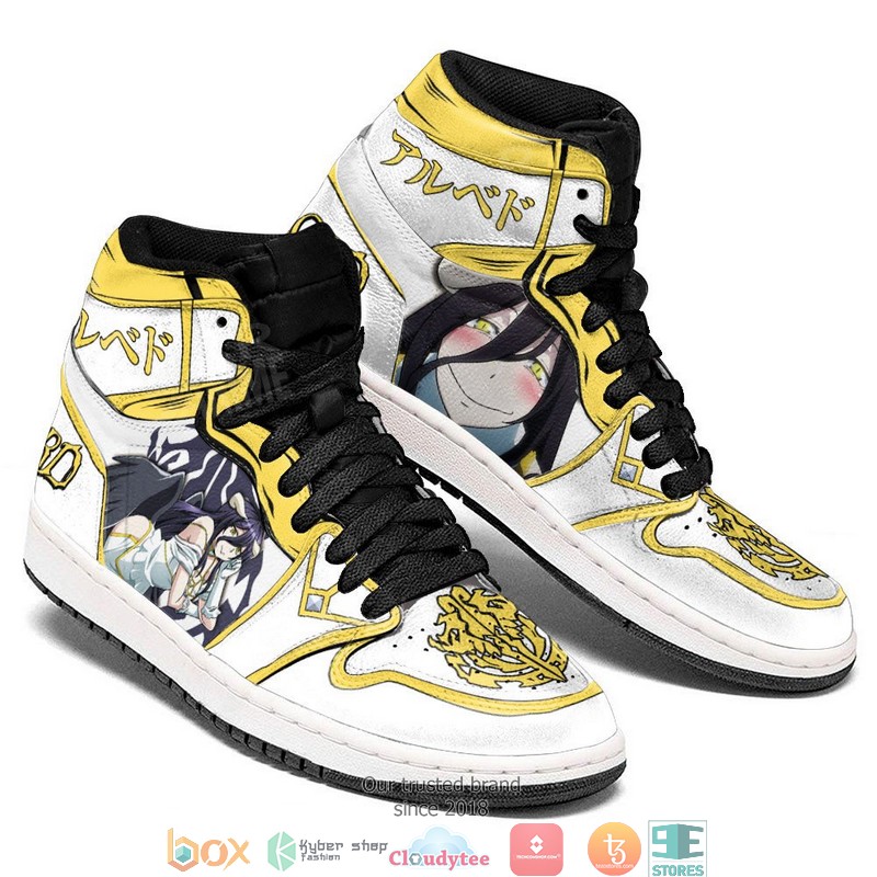 Albedo Overlord Anime Air Jordan High top shoes 1 2 3
