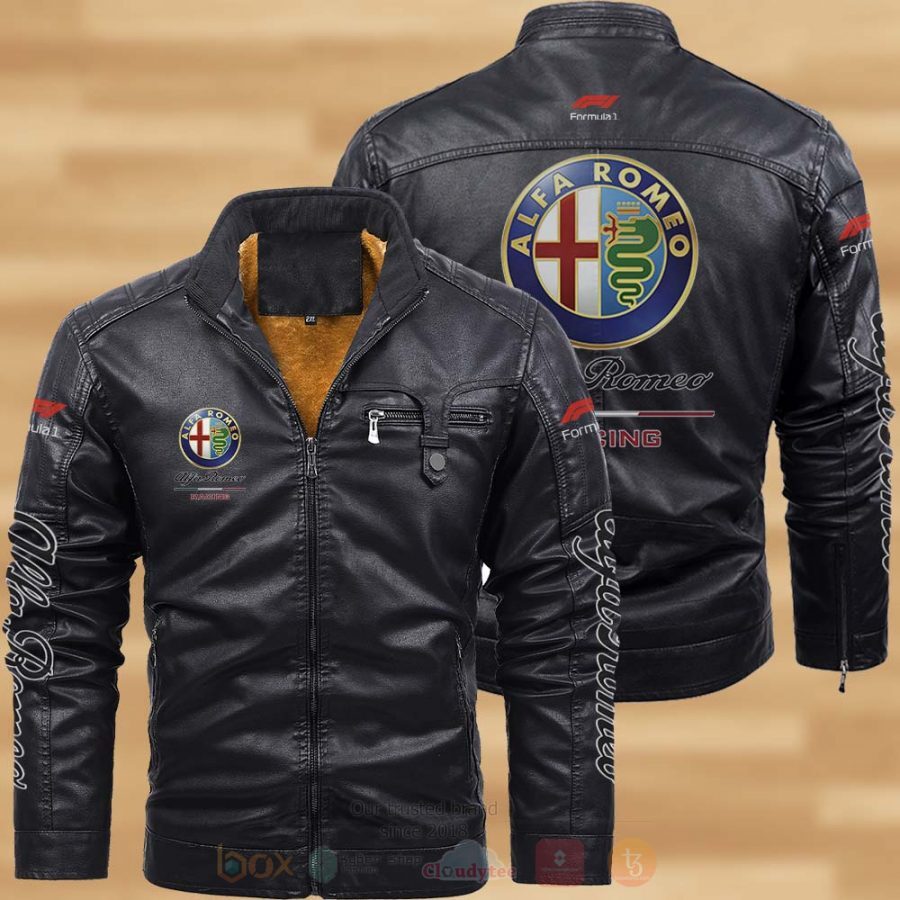 Alfa Romeo Fleece Leather Jacket