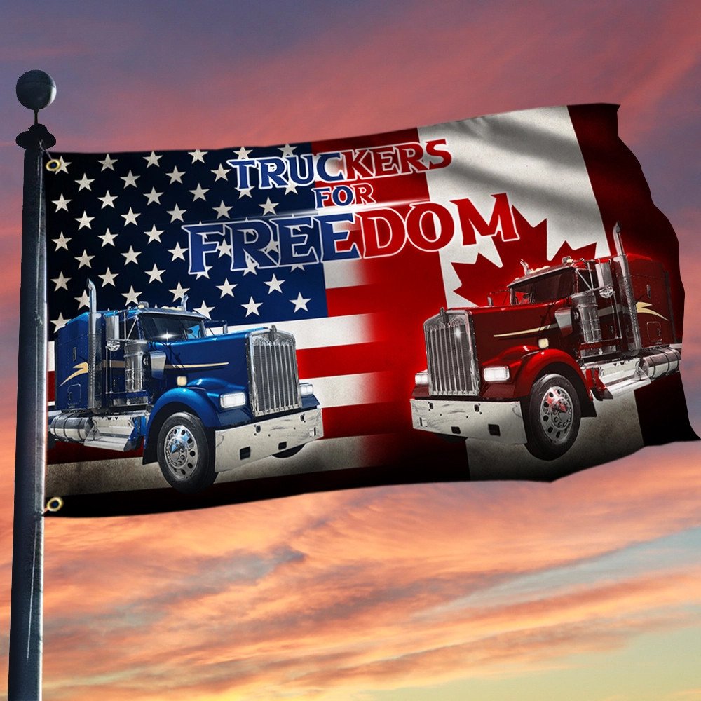 BEST American Truckers For Freedom Flag 2 American Truckers For Freedom Flag