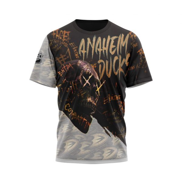 Anaheim Ducks Personalized NHL Skull Style 3d shirt hoodie 1 2 3 4 5