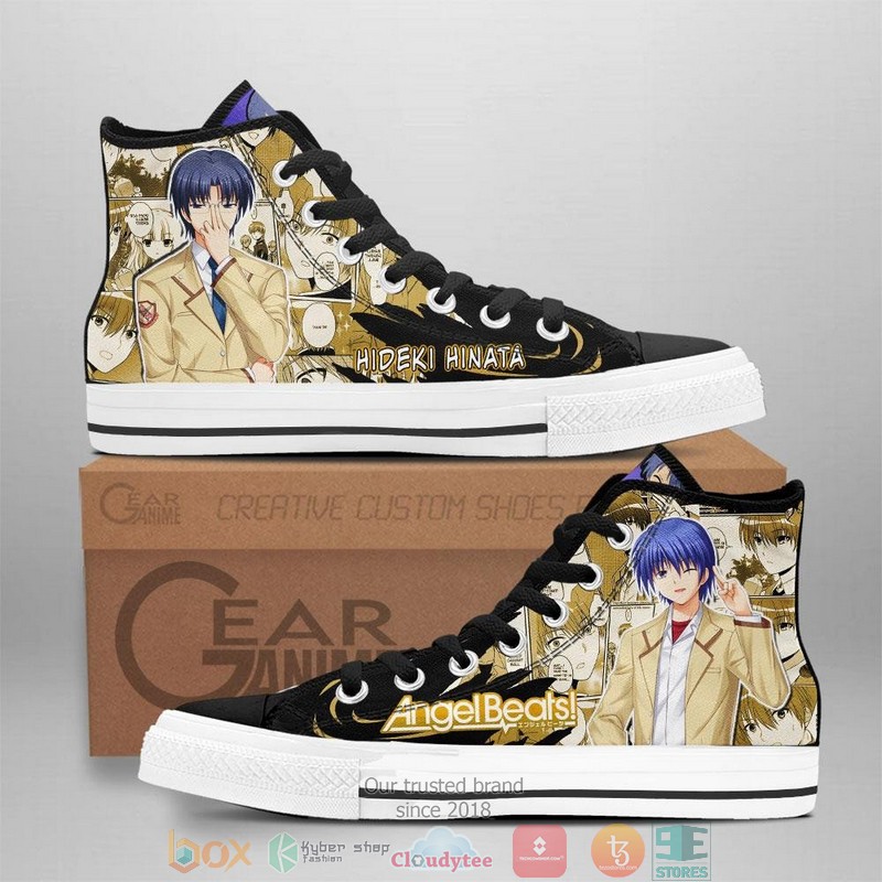 Angel Beats Hideki Hinata High Top Canvas Shoes