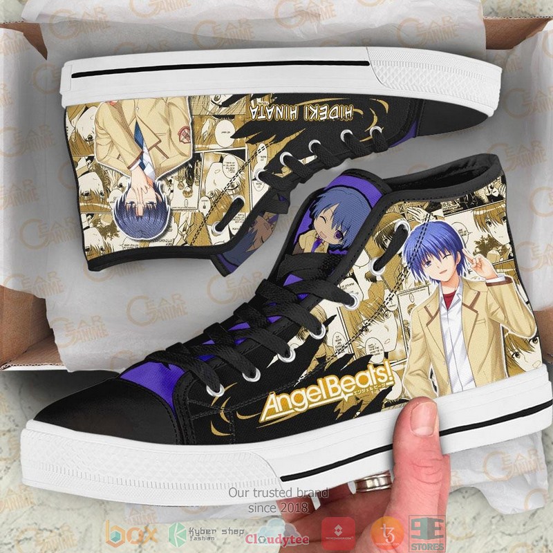 Angel Beats Hideki Hinata High Top Canvas Shoes 1