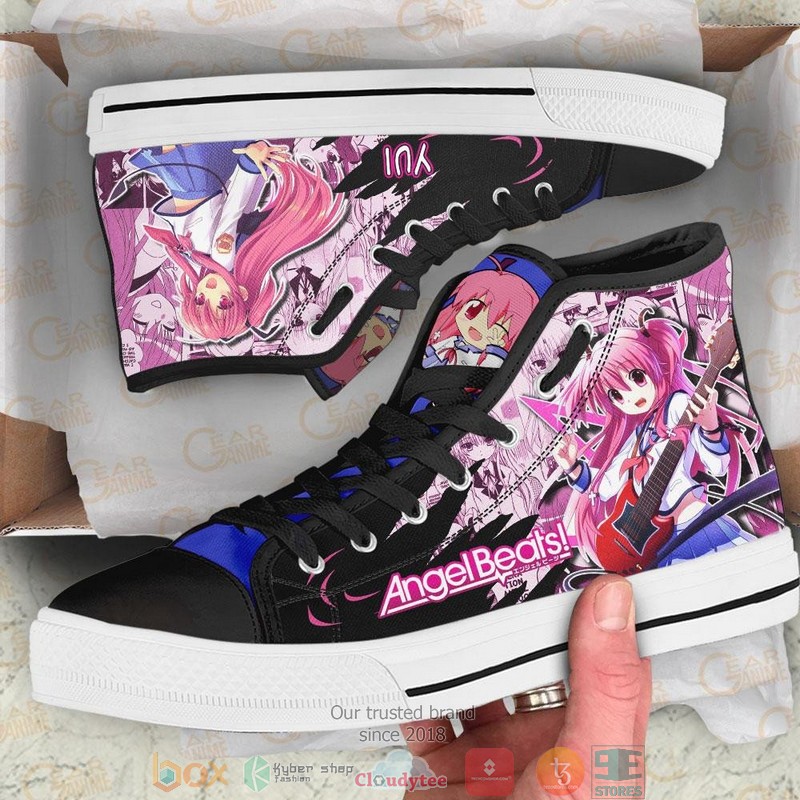 Angel Beats Yui High Top Canvas Shoes 1