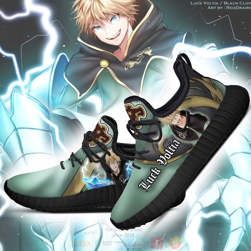 BEST Anime Black Clover Luck Voltia Reze Shoes Sneaker 3 Anime Black Clover Luck Voltia Reze Shoes 1 2