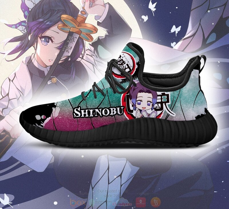 BEST Anime Demon Slay Shinobu Kocho Reze Shoes Sneaker 3 Anime Demon Slay Shinobu Kocho Reze Shoes 1 2