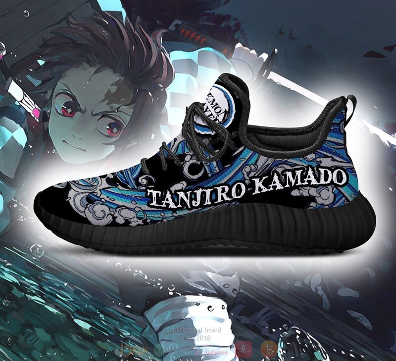 BEST Anime Demon Slayer Tanjiro Blue Reze Shoes Sneaker 4 Anime Demon Slayer Tanjiro Blue Reze Shoes 1 2 3