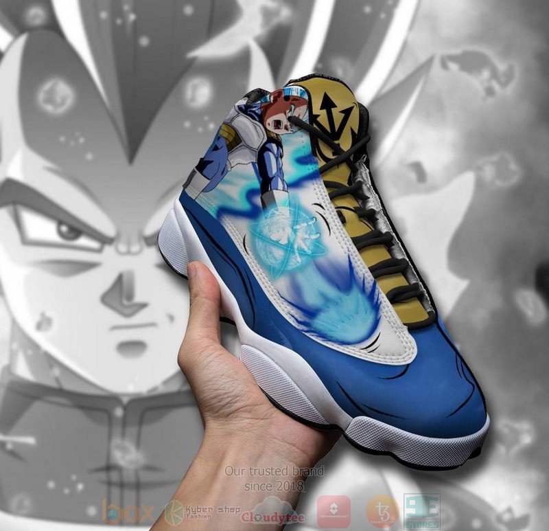 Anime Dragon Ball Vegeta Blue Air Jordan 13 Shoes 1 2 3