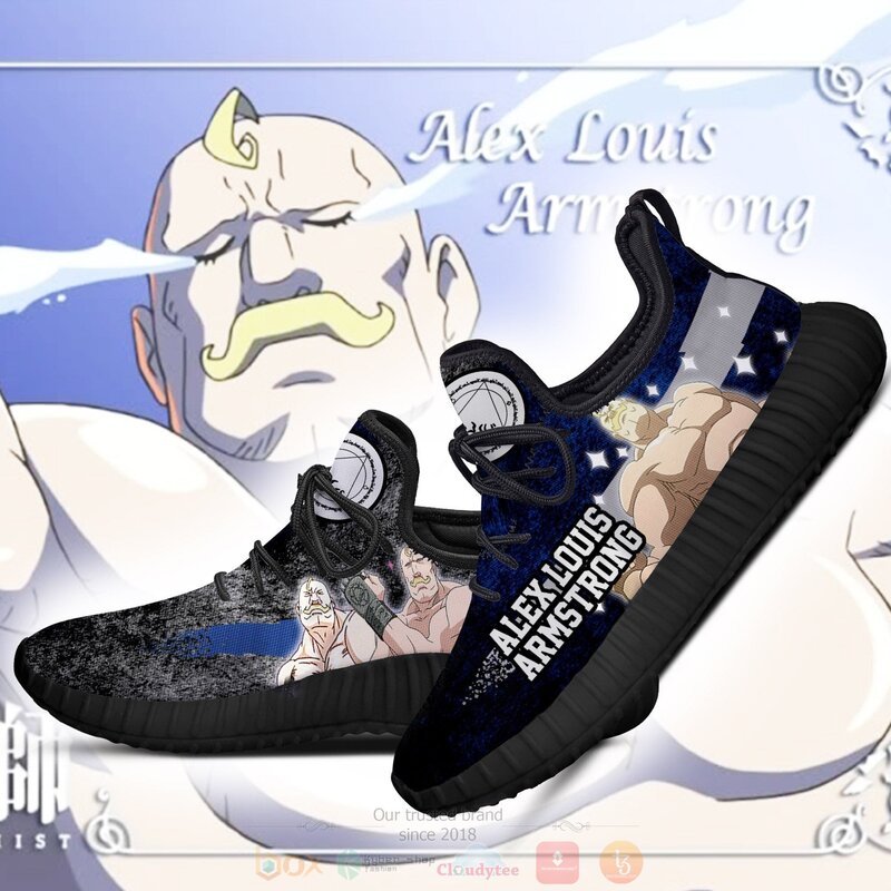 BEST Anime Fullmetal Alchemist Alex Louis Character Reze Shoes Sneaker 3 Anime Fullmetal Alchemist Alex Louis Character Reze Shoes 1 2