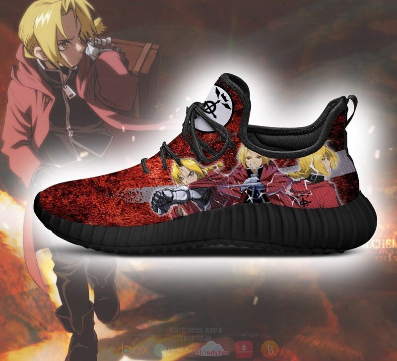 BEST Anime Fullmetal Alchemist Edward Elric Character Reze Shoes Sneaker 4 Anime Fullmetal Alchemist Edward Elric Character Reze Shoes 1 2 3