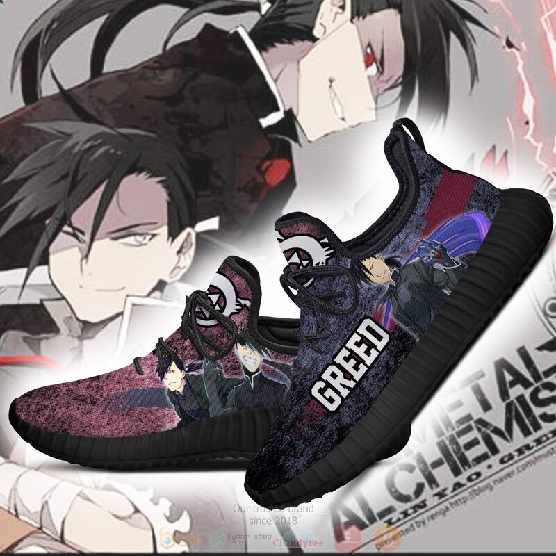 BEST Anime Fullmetal Alchemist Greed Character Reze Shoes Sneaker 3 Anime Fullmetal Alchemist Greed Character Reze Shoes 1 2