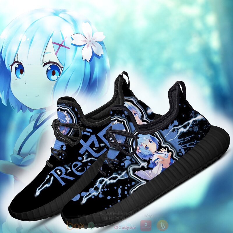 BEST Anime Re Zero Rem Reze Shoes Sneaker 3 Anime Re Zero Rem Reze Shoes 1 2