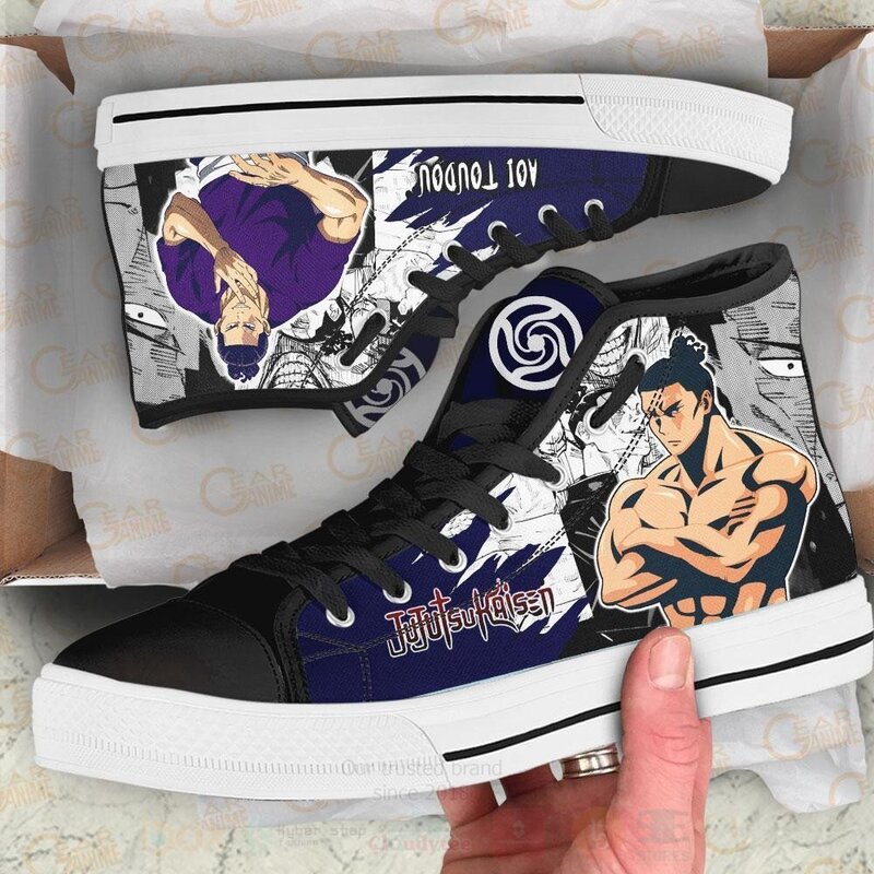 Aoi Toudou Custom Manga Anime Jujutsu Kaisen High Top Shoes 1