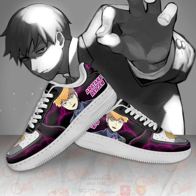 Arataka Reigen Mob Pyscho 100 Anime Nike Air Force Shoes 3 Arataka Reigen Mob Pyscho 100 Anime Nike Air Force Shoes 1 2