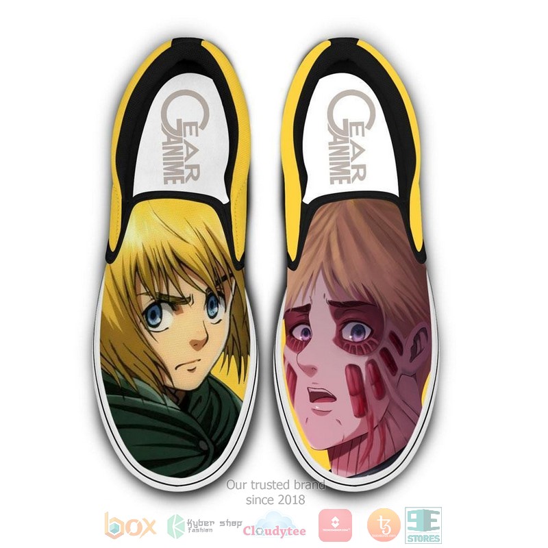 Armin Arlert Anime Attack On Tian Slip On Shoes