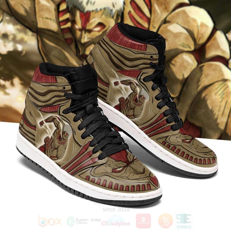 Armored Titan Attack On Titan Anime Air Jordan High Top Shoes 1