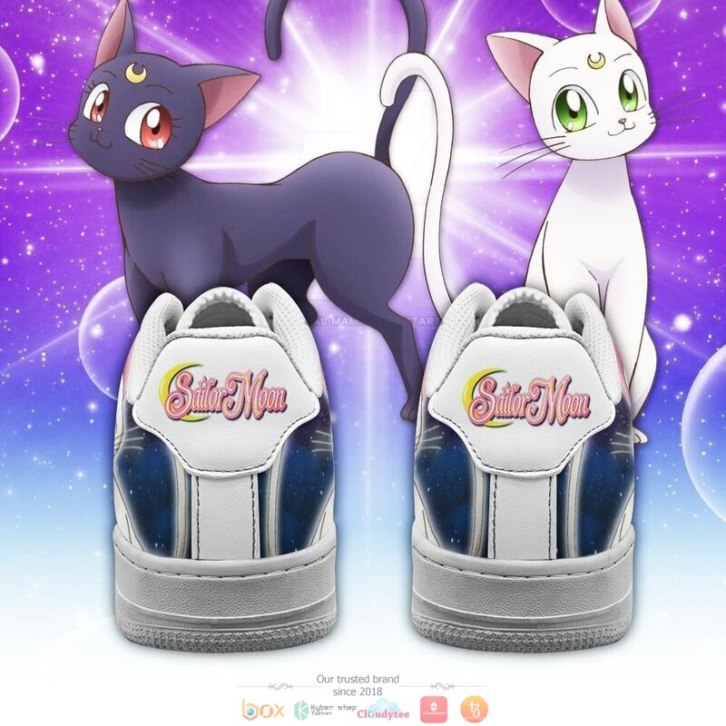 Artemis Cat Anime Sailor Moon Nike Air Force shoes 1 2