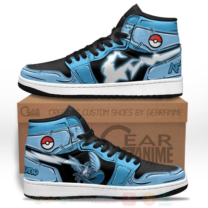 Articuno Custom Pokemon Anime Air Jordan High Top Shoes