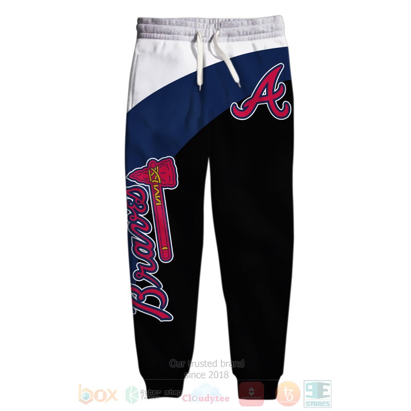 Atlanta Braves white blue black shirt, hoodie 5 Atlanta Braves white blue black 3D shirt hoodie 1 2 3 4
