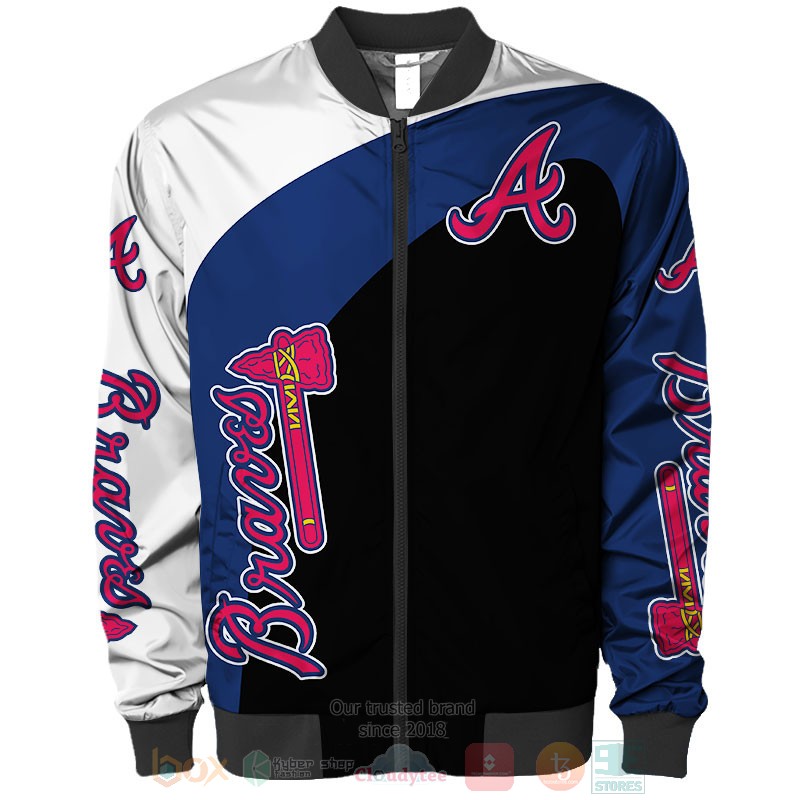 Atlanta Braves white blue black shirt, hoodie 6 Atlanta Braves white blue black 3D shirt hoodie 1 2 3 4 5