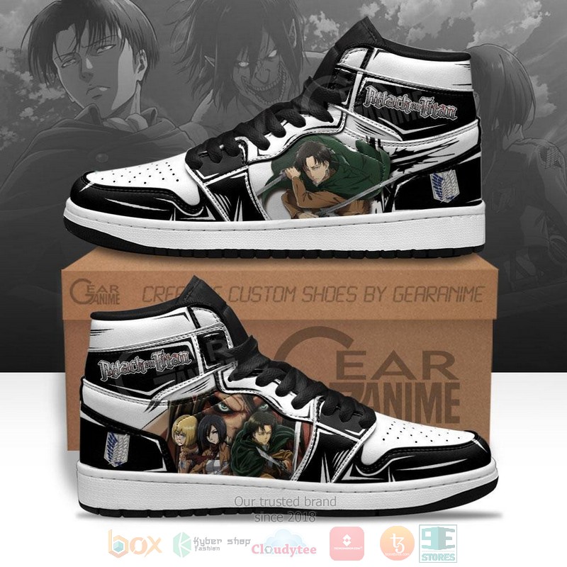Attack On Titan Anime Air Jordan high top shoes