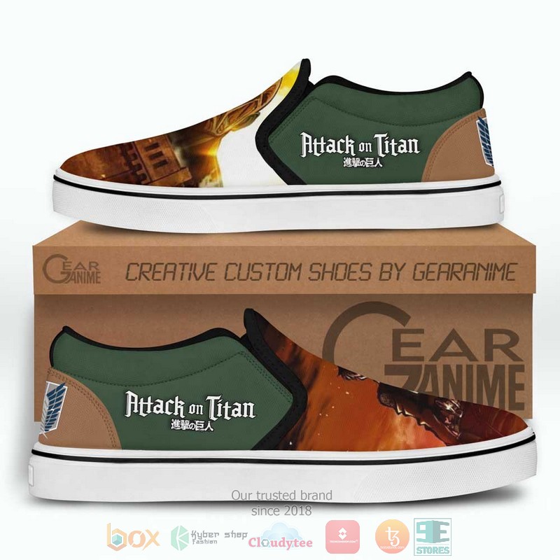 Attack On Titan Anime Slip On Shoes 1