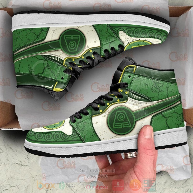 Avatar Earth Nation The Last Airbender Air Jordan high top shoes 1 2