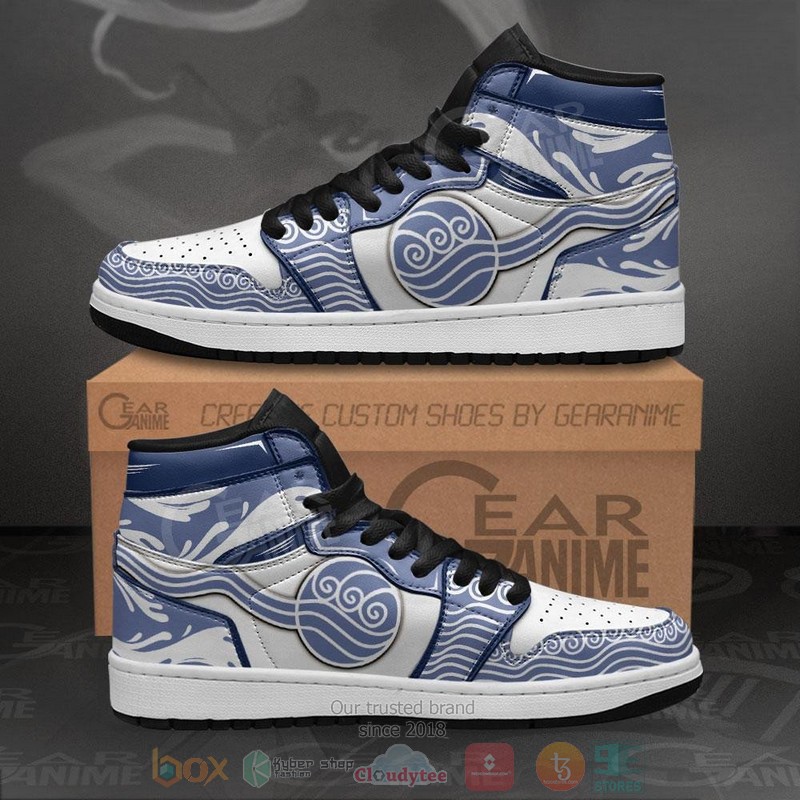Avatar Water Nation The Last Airbender Air Jordan high top shoes