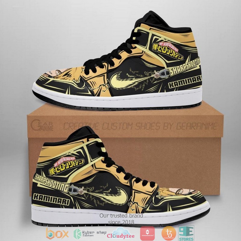 BNHA Denki Anime My Hero Academia Air Jordan High Top Shoes