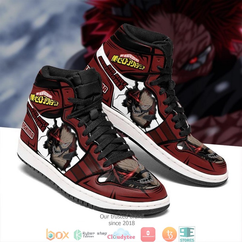 BNHA Eijiro Kirishima Anime My Hero Academia Air Jordan High Top Shoes 1