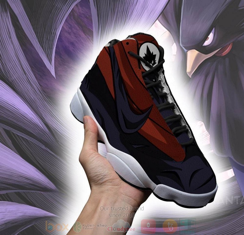 BNHA Fumikage Tokoyami My Hero Academia Air Jordan 13 Sneaker Shoes 4 BNHA Fumikage Tokoyami My Hero Academia Air Jordan 13 Shoes 1 2 3