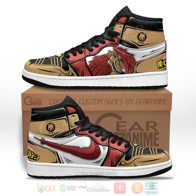 BNHA Hawks Anime My Hero Academia Air Jordan high top shoes