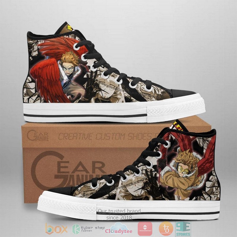 BNHA Hawks My Hero Academia High Top Canvas Shoes