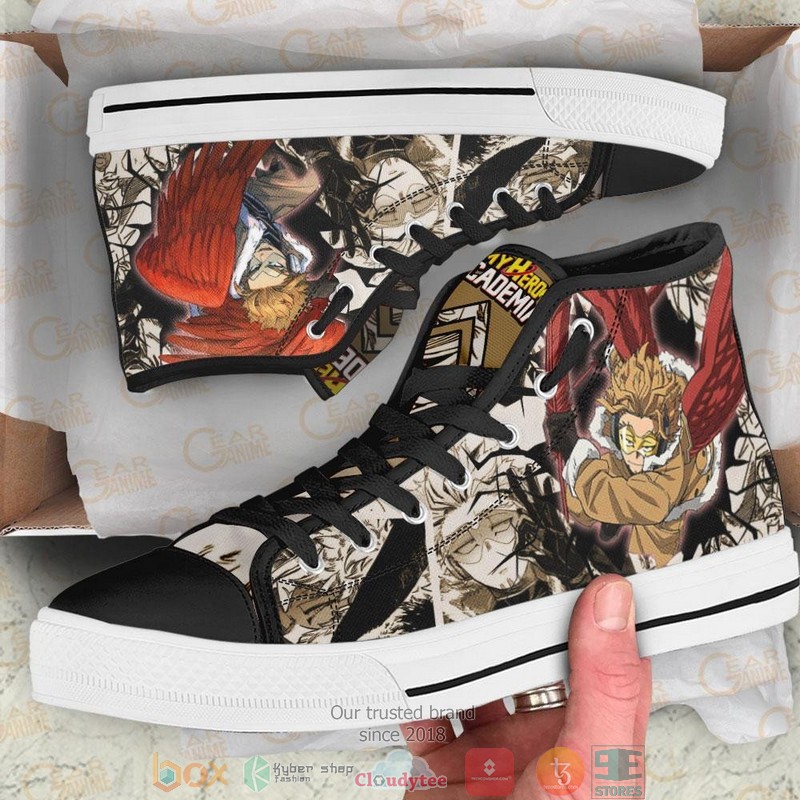 BNHA Hawks My Hero Academia High Top Canvas Shoes 1