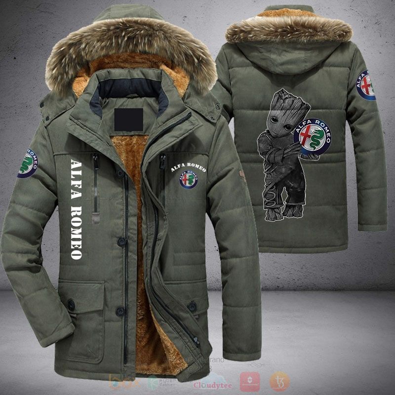 BEST Baby Groot Alfa Romeo Parka Jacket Coat Winter 3 Baby Groot Alfa Romeo Parka Jacket 1 2
