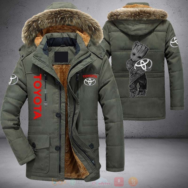 BEST Baby Groot Toyota Parka Jacket Coat Winter 3 Baby Groot Toyota Parka Jacket 1 2