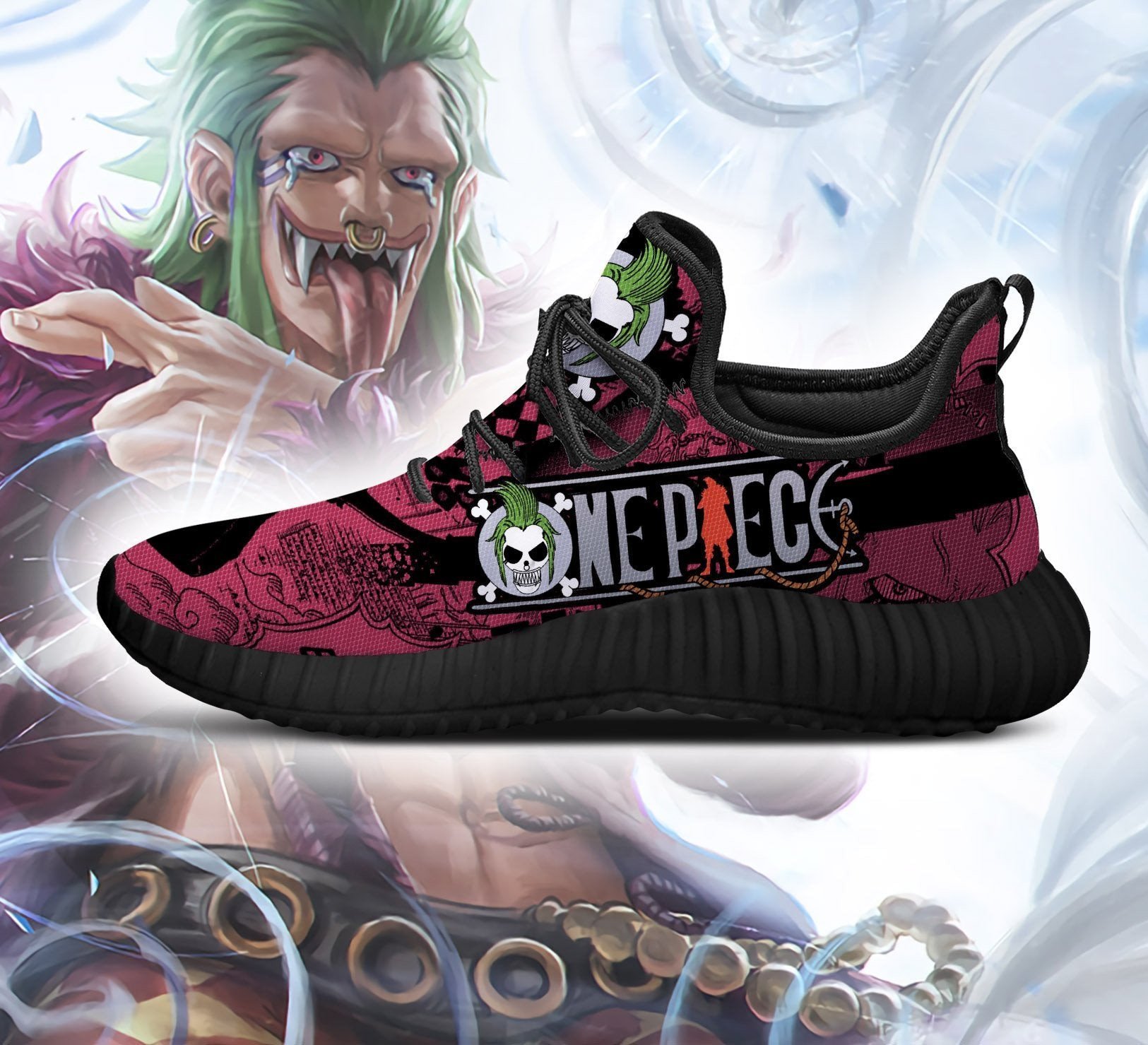 NEW Bartolomeo One Piece Anime reze shoes 3 Bartolomeo One Piece Anime reze sneaker 1 2
