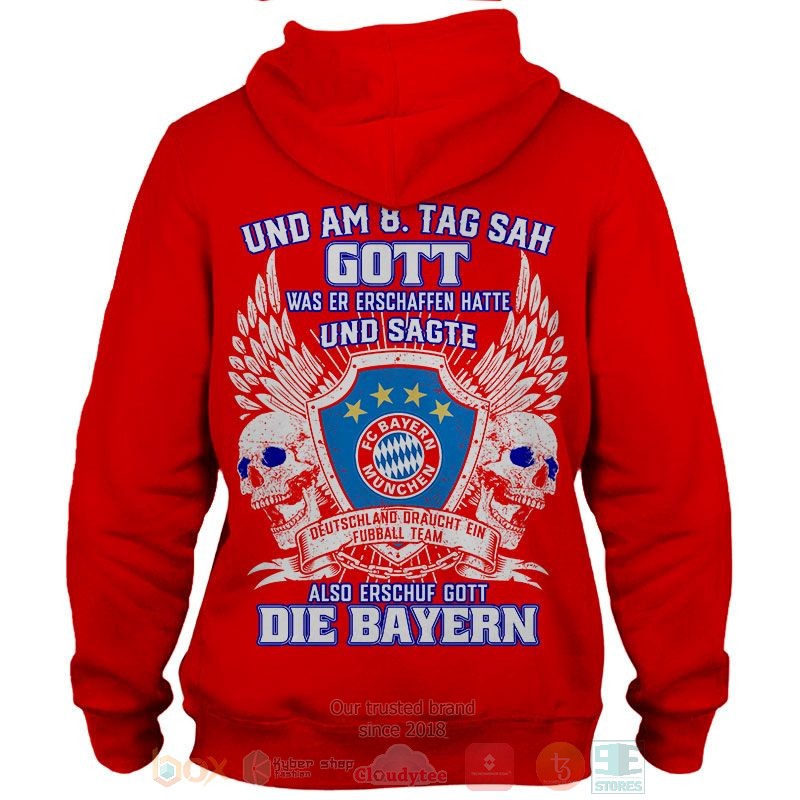Bayern Munchen FC red shirt, hoodie 2 Bayern Munchen FC red 3D shirt hoodie 1
