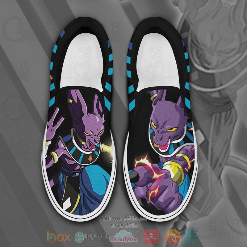 Beerus Dragon Ball Anime Slip On Shoes