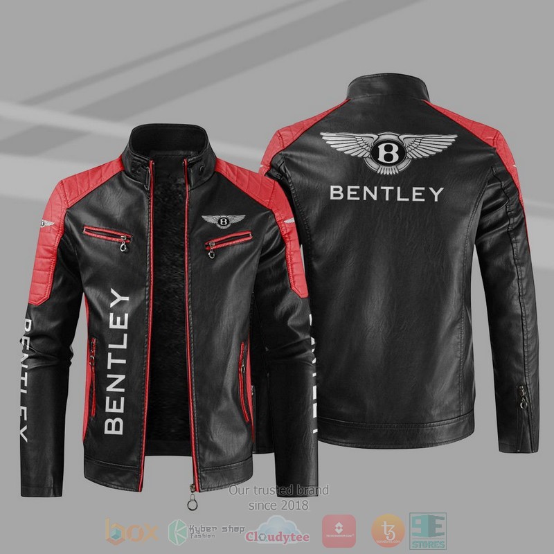 Bentley Company Block Leather Jacket 4 Bentley Block Leather Jacket 1 2 3