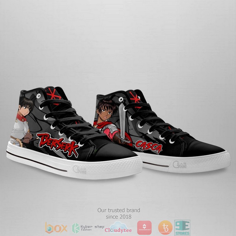 Berserk Casca High Top Canvas Shoes 4 Berserk Casca High Top Canvas Shoes 1 2 3