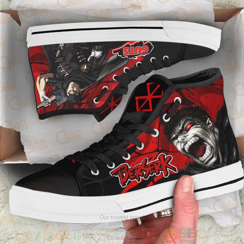 Berserk Guts Anime Canvas High Top Shoes 1
