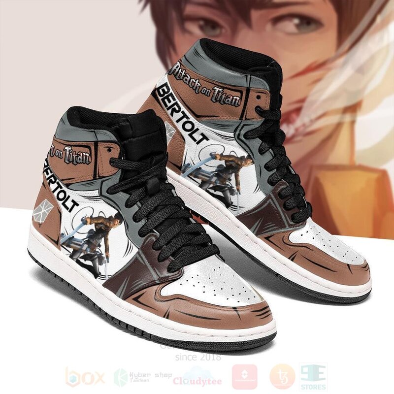 Bertolt Attack On Titan Anime Air Jordan High Top Shoes 1
