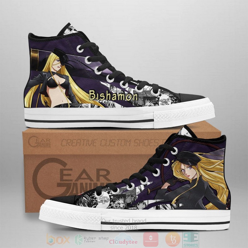 Bishamon Noragami Anime Canvas High Top Shoes