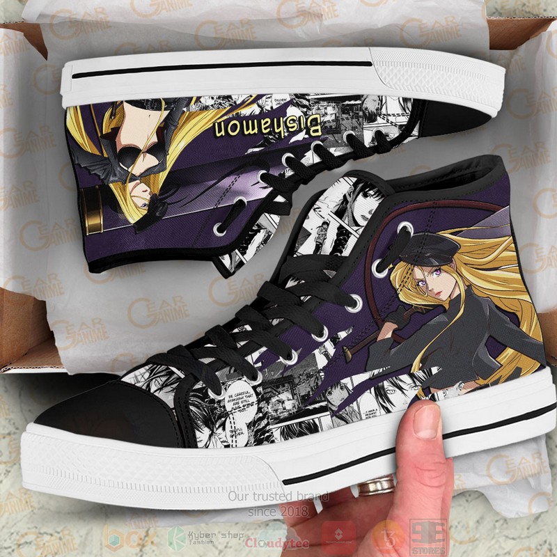 Bishamon Noragami Anime Canvas High Top Shoes 1