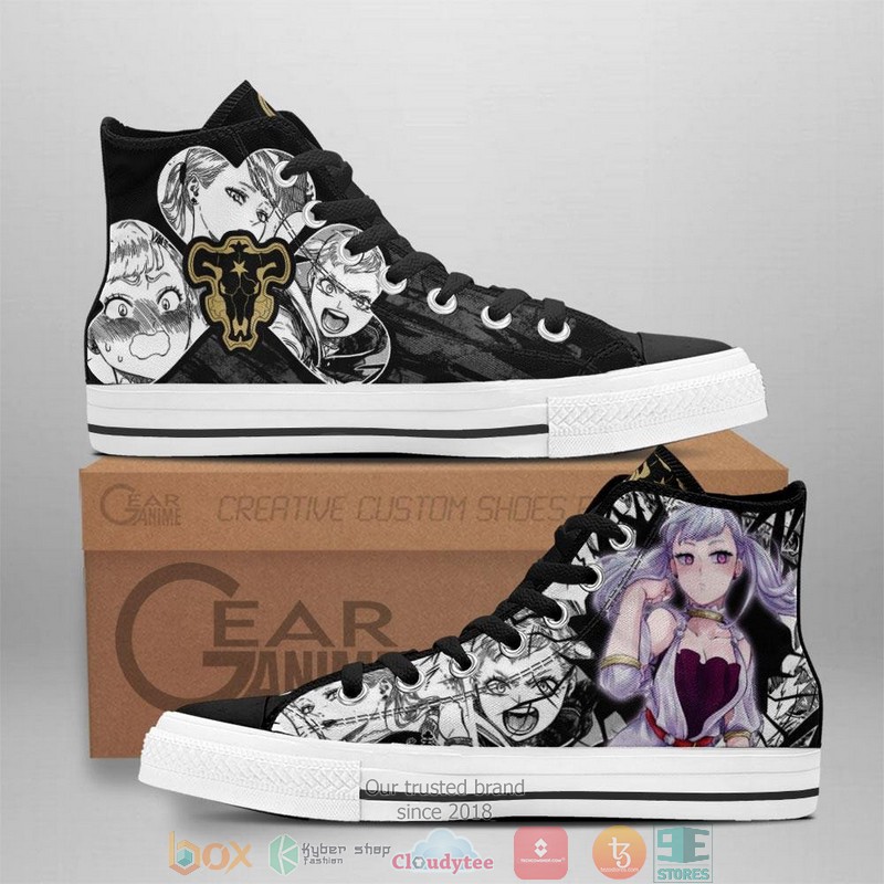 Black Bull Noelle Silva Black Clover High Top Canvas Shoes
