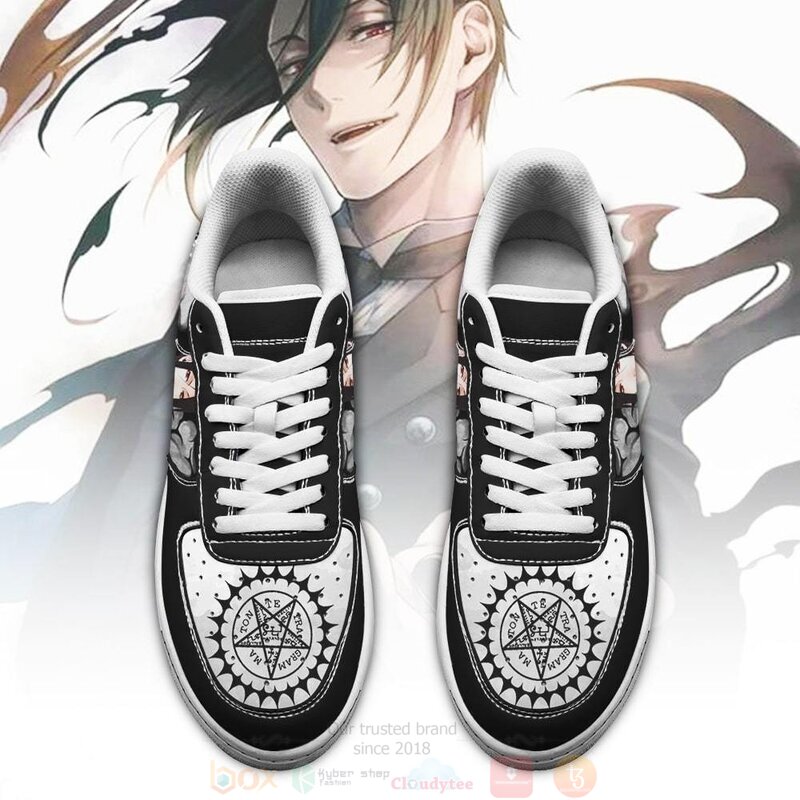 Black Butler Sebastian Michaelis Anime Nike Air Force Shoes 1
